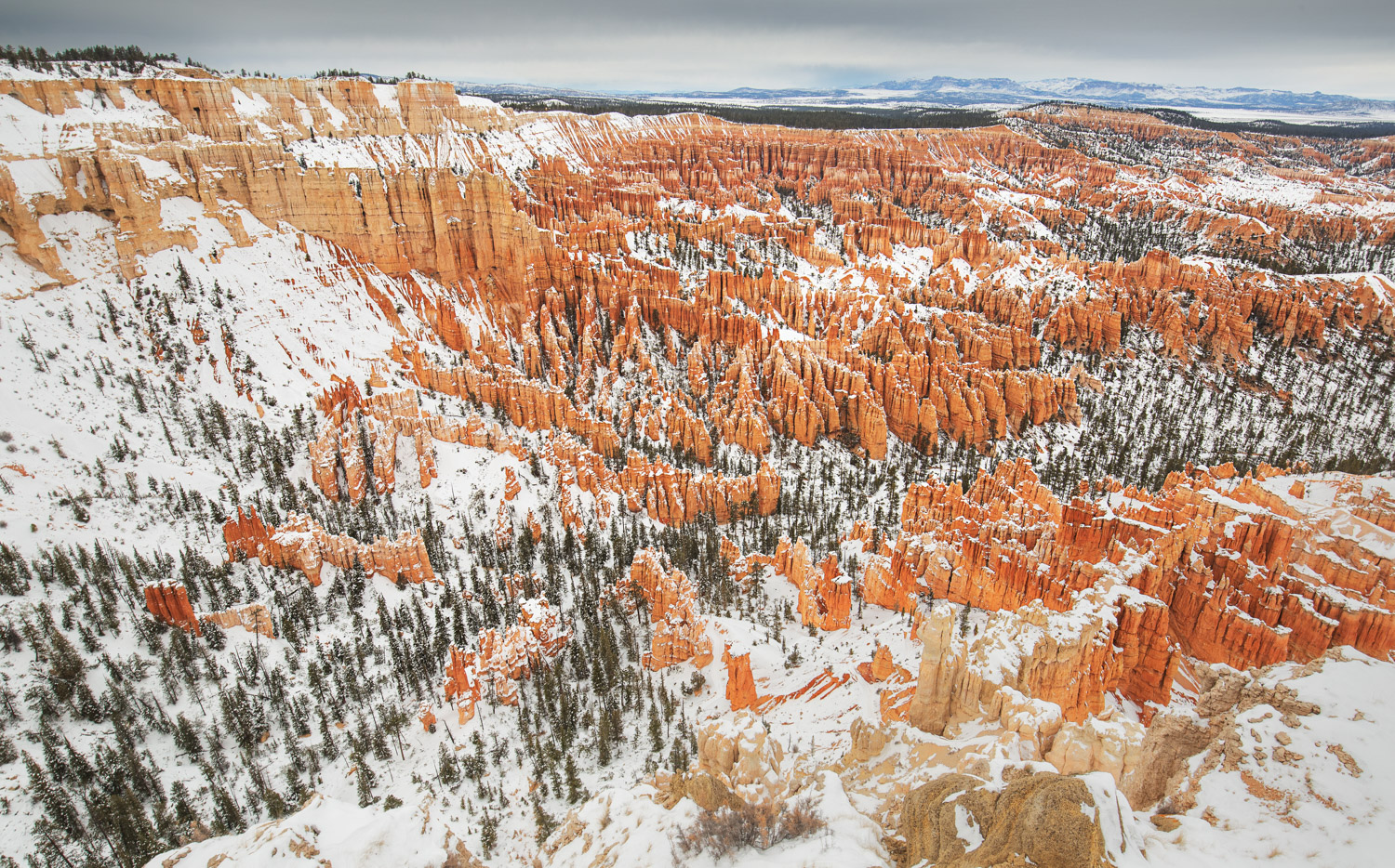 Bryce Canyon National Park in the snow